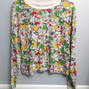 Looney tunes cartoon character crop top